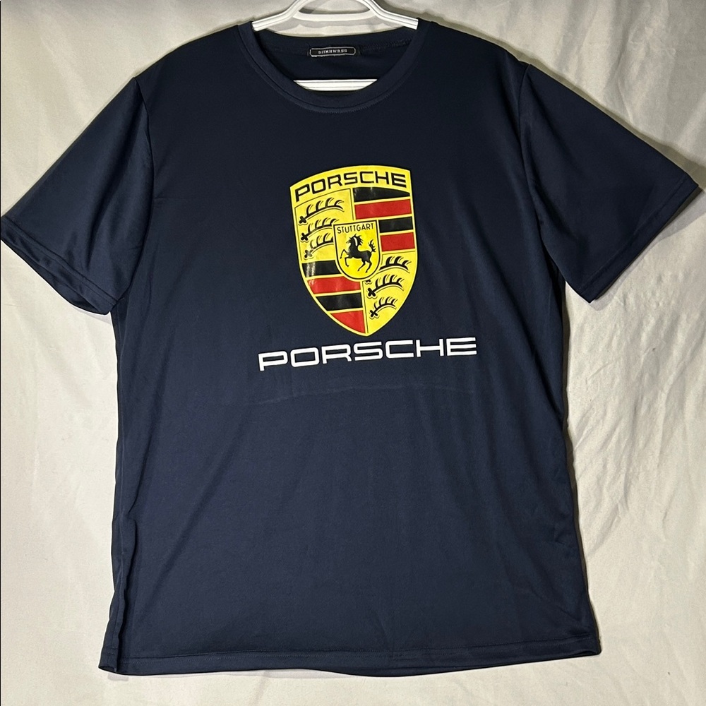 Porsche  Navy Blue Men's large T-Shirt